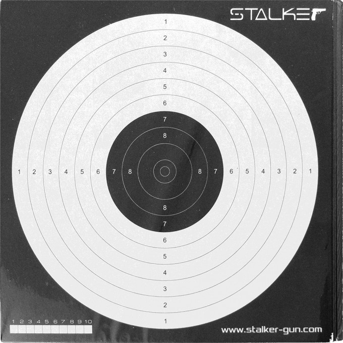 Мишень для пневматики логотип STALKER №17 17-Stalker