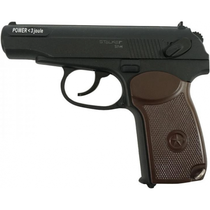 Пневматический пистолет STALKER SPM (аналог ПМ) пластик, черн. 4,5 мм () ST-12051PM